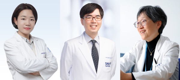 [사진] 분당서울대병원 소아청소년과 김지현 교수, 서울대병원 소아청소년과 안요한·강희경 교수(왼쪽부터)