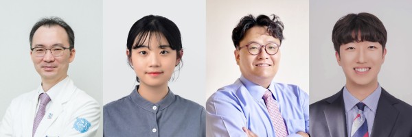 [사진] (왼쪽부터) 분당서울대병원 산부인과 이정렬 교수, 신정우 박사과정생, 서울대 융대원 이강원 교수, 이규복 박사
