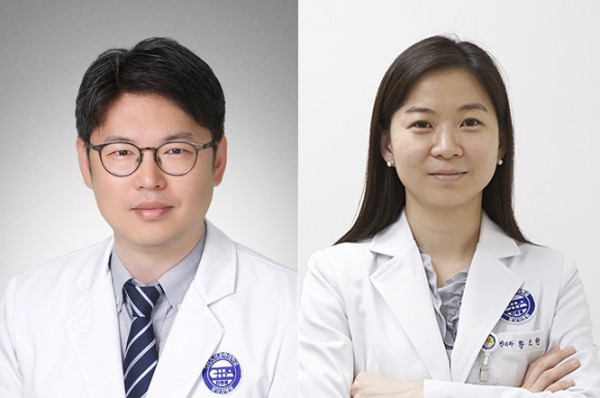 [사진] 분당차병원 종양내과 전홍재, 병리과 황소현 교수