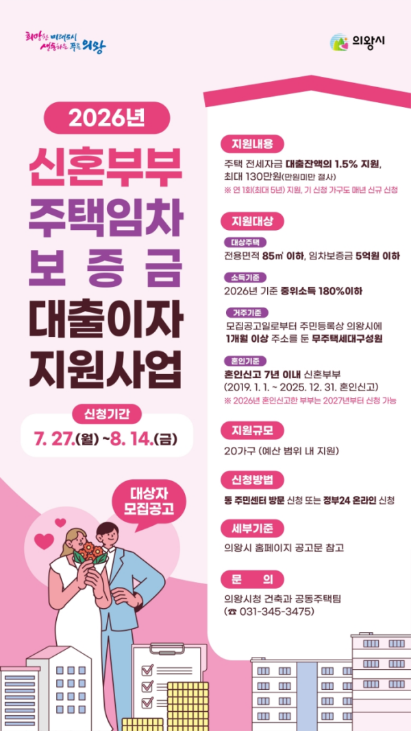 [사진] 신혼부부 주택임차보증금 대출이자 지원 사업 홍보 전단