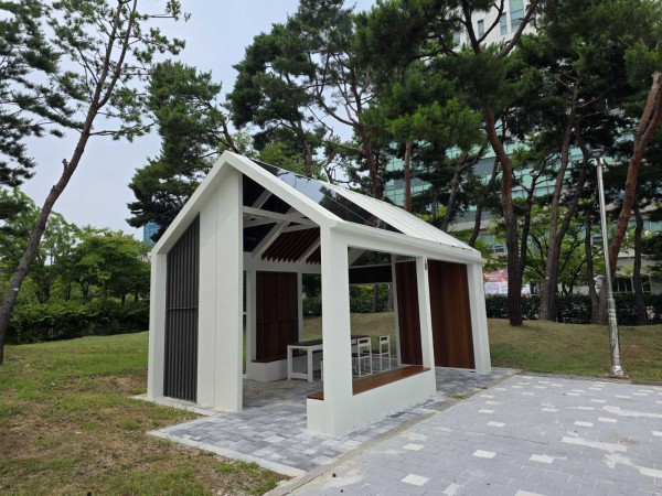 [사진] 수원시가 설치한 빗물 재이용시설 ‘빗물퍼걸러’