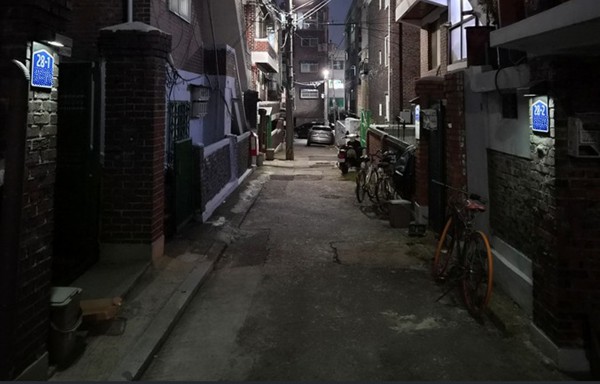 [사진] 태양광 건물번호판 설치 모습