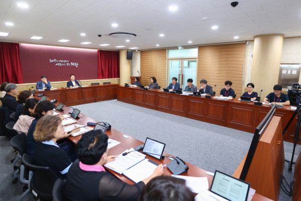 [사진] 의왕시 민선9기 공약사항 검토 보고회 모습