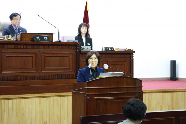 제284회 군포시의회 임시회 제2차 본회의 신상발언 사진