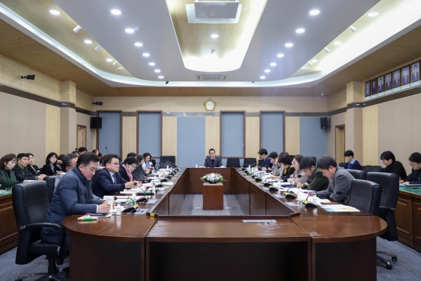 1월 정기 의원간담회 중인 평택시의회